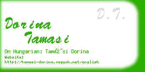 dorina tamasi business card